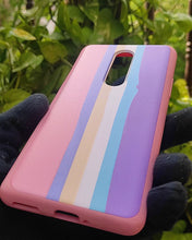 Load image into Gallery viewer, Pink Rainbow silicone case for OnePlus 8
