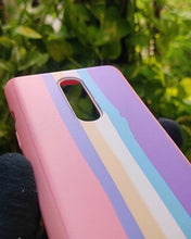 Load image into Gallery viewer, Pink Rainbow silicone case for OnePlus 8
