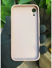 Load image into Gallery viewer, Matte Pink glass camera protector premium case for Apple Iphone XR
