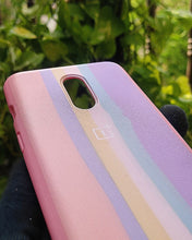 Load image into Gallery viewer, Pink Rainbow silicone case for OnePlus 7
