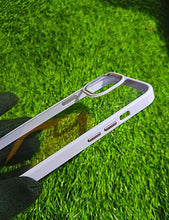 Load image into Gallery viewer, Purple metal lense transparent case for Apple Iphone 12
