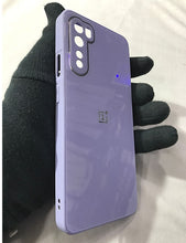 Load image into Gallery viewer, Purple glass camera protector premium case for OnePlus Nord
