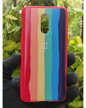 Load image into Gallery viewer, Red Rainbow silicone case for OnePlus 7
