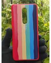 Load image into Gallery viewer, Red Rainbow silicone case for OnePlus 8

