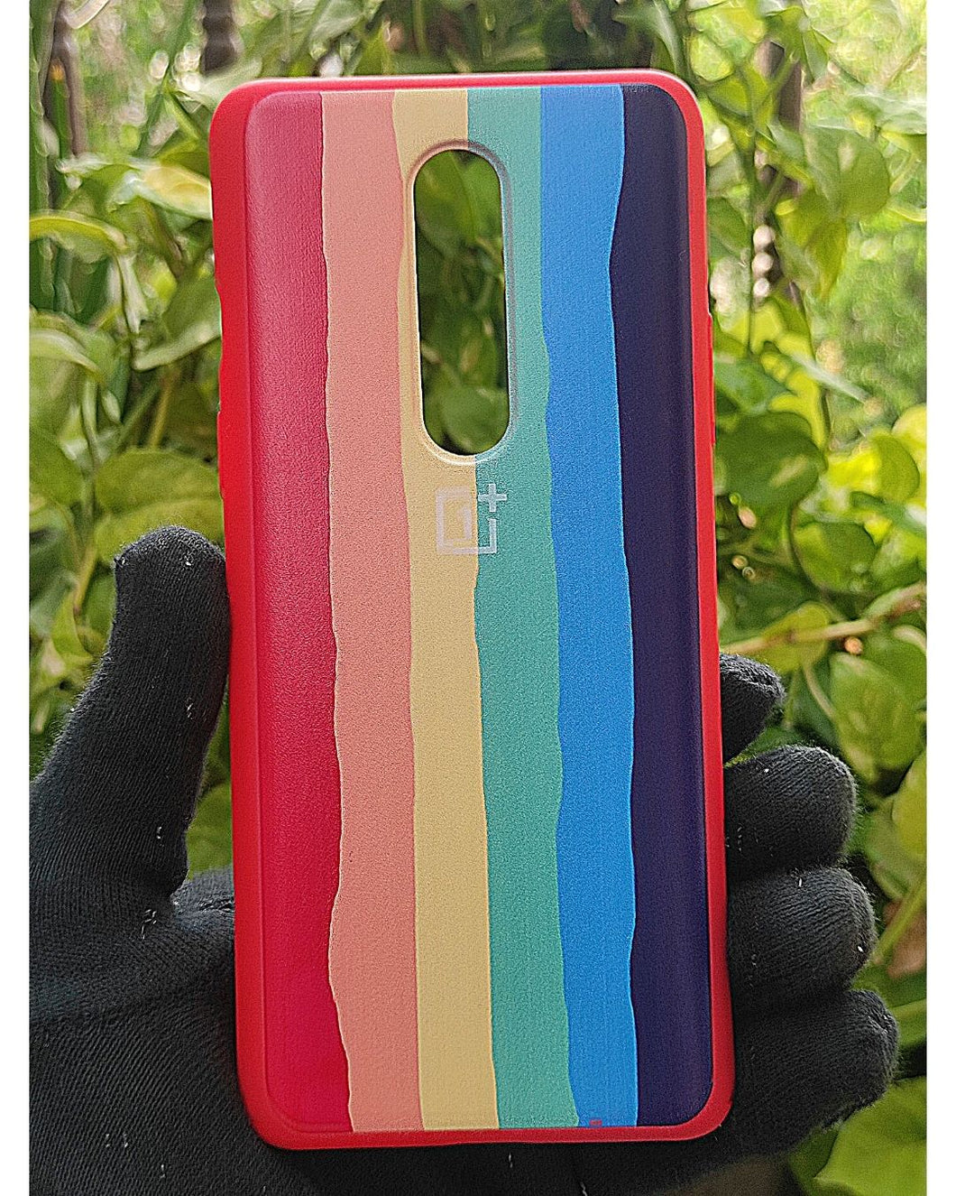 Red Rainbow silicone case for OnePlus 8
