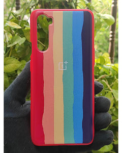 Red Rainbow silicone case for OnePlus Nord