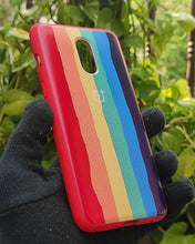 Load image into Gallery viewer, Red Rainbow silicone case for OnePlus 7

