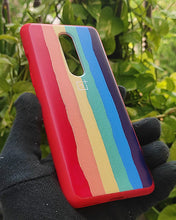 Load image into Gallery viewer, Red Rainbow silicone case for OnePlus 8
