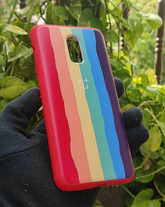 Red Rainbow silicone case for OnePlus 6T