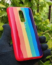 Load image into Gallery viewer, Red Rainbow silicone case for OnePlus 6

