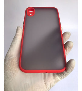 Red Camera Protector smoke case for Apple Iphone XR