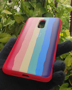 Red Rainbow silicone case for OnePlus 6T