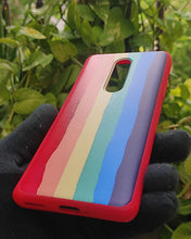 Load image into Gallery viewer, Red Rainbow silicone case for OnePlus 8
