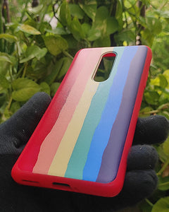 Red Rainbow silicone case for OnePlus 8