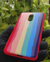 Load image into Gallery viewer, Red Rainbow silicone case for OnePlus 7
