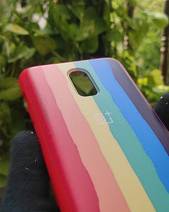 Red Rainbow silicone case for OnePlus 6T