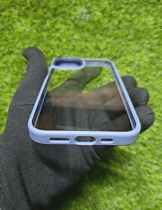 Sierra Blue metal lense transparent case for Apple Iphone 12 Pro Max