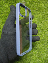 Load image into Gallery viewer, Sierra Blue metal lense transparent case for Apple Iphone 12 Pro Max
