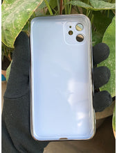 Load image into Gallery viewer, Siera Blue 6D chrome with lense silicone case for Apple Iphone 11
