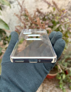 Silver CD transparent case for OnePlus 8T/9R
