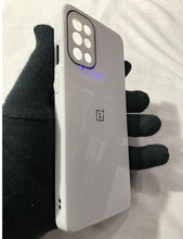 Load image into Gallery viewer, White glass camera protector premium case for OnePlus 9R
