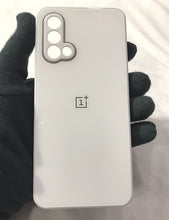 Load image into Gallery viewer, White glass camera protector premium case for OnePlus Nord CE
