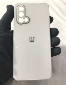 White glass camera protector premium case for OnePlus Nord CE