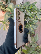 Load image into Gallery viewer, White 6D chrome logo cut silicone case for OnePlus Nord CE 2
