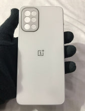 Load image into Gallery viewer, White glass camera protector premium case for OnePlus 8T
