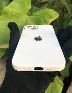 White glass camera protector premium case for Apple Iphone 13