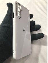 Load image into Gallery viewer, White glass camera protector premium case for OnePlus Nord

