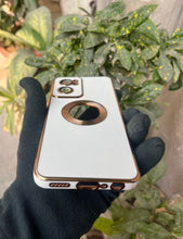 Load image into Gallery viewer, White 6D chrome logo cut silicone case for OnePlus Nord CE 2
