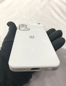White glass camera protector premium case for OnePlus Nord CE
