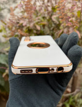 Load image into Gallery viewer, White 6D chrome logo cut silicone case for OnePlus Nord CE
