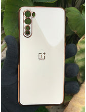Load image into Gallery viewer, White My Case chrome silicone case for OnePlus Nord
