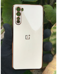 White My Case chrome silicone case for OnePlus Nord